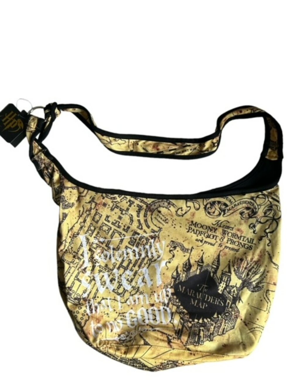 Harry Potter Hot Topic The Marauder's Map Wizard Hobo Tote Bag Purse